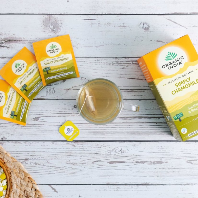 Harmančekový čaj Simply Chamomile - relax a upokojenie, porciovaný čaj, 25 vreciek