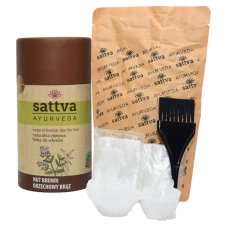 Henna na farbenie a výživu vlasov, orieškovohnedá 150g