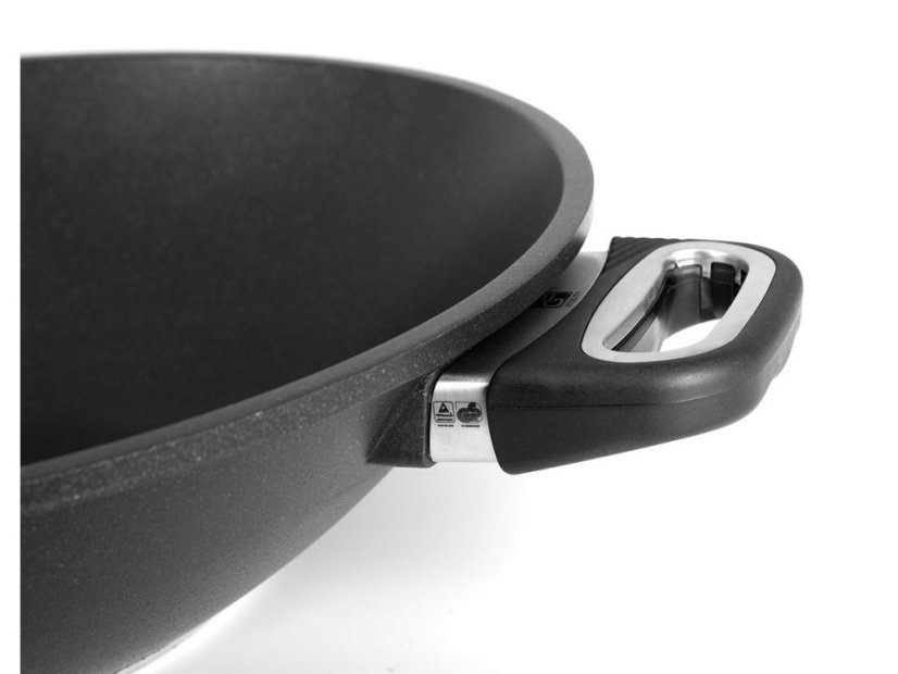 Wok panvica Lagoon 36cm s pokrievkou pre zdravé varenie bez tuku
