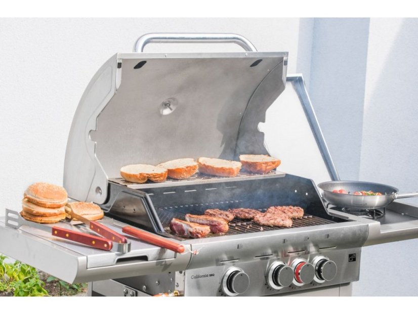 Plynový gril California BBQ Premium line 4 horáky + redukčný ventil