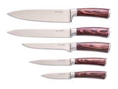Sada nožov 5ks s bambusovým blokom Gourmet Nature