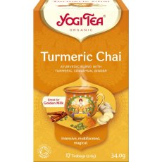 Turmeric Chai proti zápalom a na kĺby, porciovaný čaj, 17 vreciek