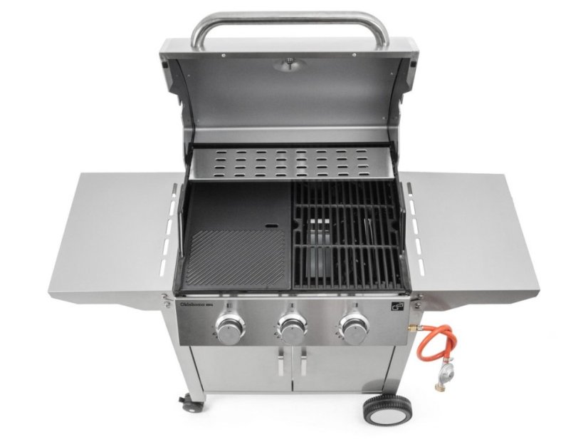 Plynový gril Oklahoma BBQ Premium Line 3 horáky +redukčný ventil