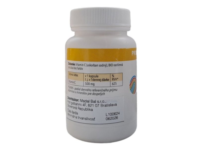 Vitamín C Progress 500mg, neutrálne