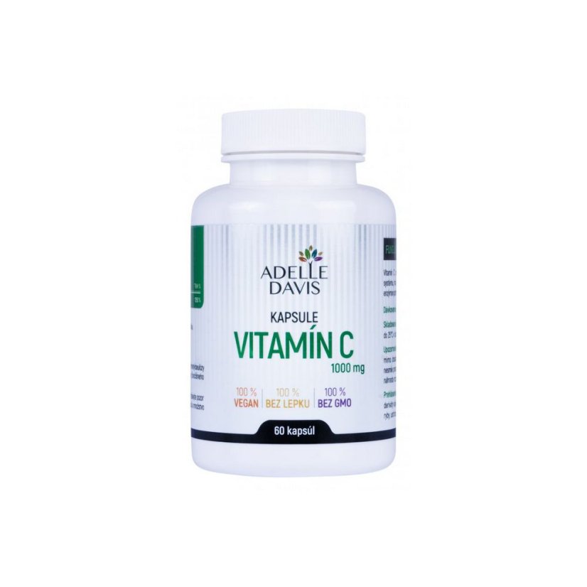 Adelle Davis - Vitamín C 1000 mg, 60 kapsúl