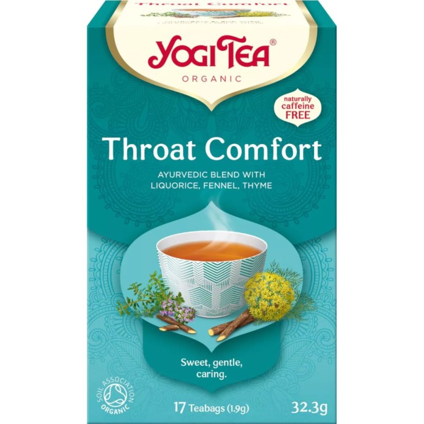 Throat Comfort pre hrdlo a dýchacie cesty, porciovaný čaj, 17 vreciek