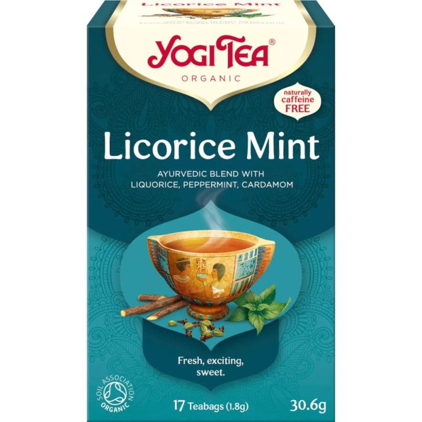 Licorice Mint, relax a trávenie, porciovaný čaj, 17 vreciek