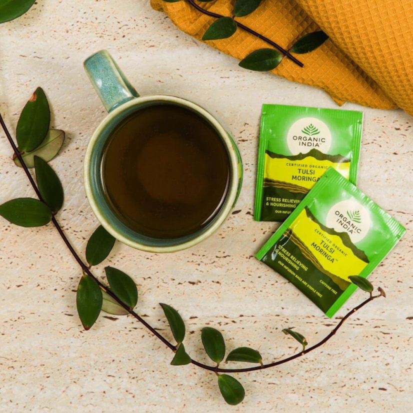 Tulsi Moringa - stres a energia, porciovaný čaj, 25 vreciek