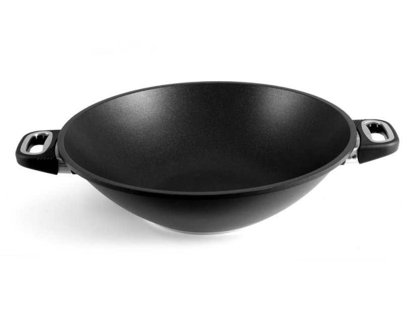 Wok panvica Lagoon 36cm s pokrievkou pre zdravé varenie bez tuku