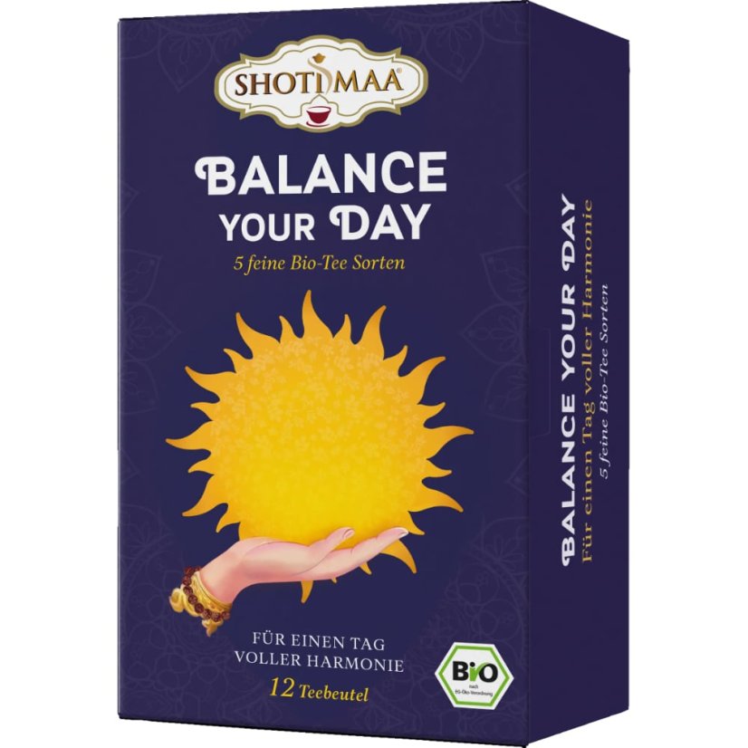 Balance Your Day, relax a rovnováha, porciovaný čaj, 12 vreciek