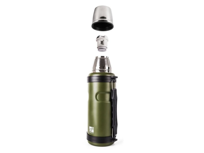 Termofľaša na pitie s rukoväťou zelená, 1000ml