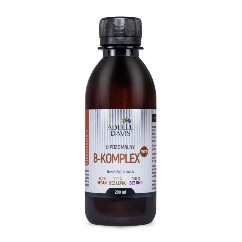 Lipozomálny B-komplex Forte,  zníženie únavy a vyčerpania, 200 ml