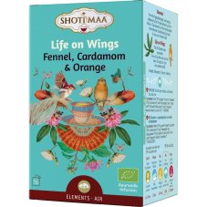 Life on Wings, rovnováha organizmu, porciovaný čaj, 16 vreciek