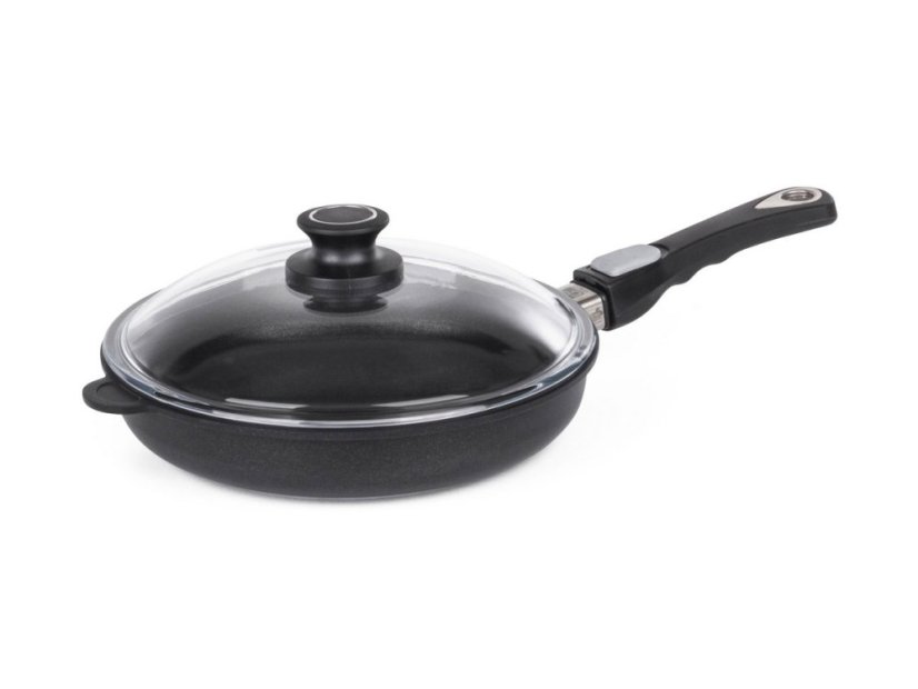 Hlboká panvica Prime 26cm s pokrievkou a odnímateľnou rukoväťou