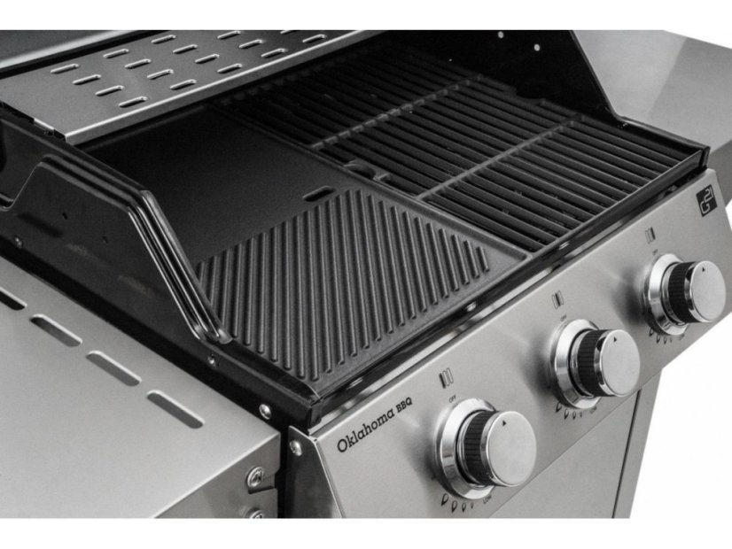 Plynový gril Oklahoma BBQ Premium Line 3 horáky +redukčný ventil