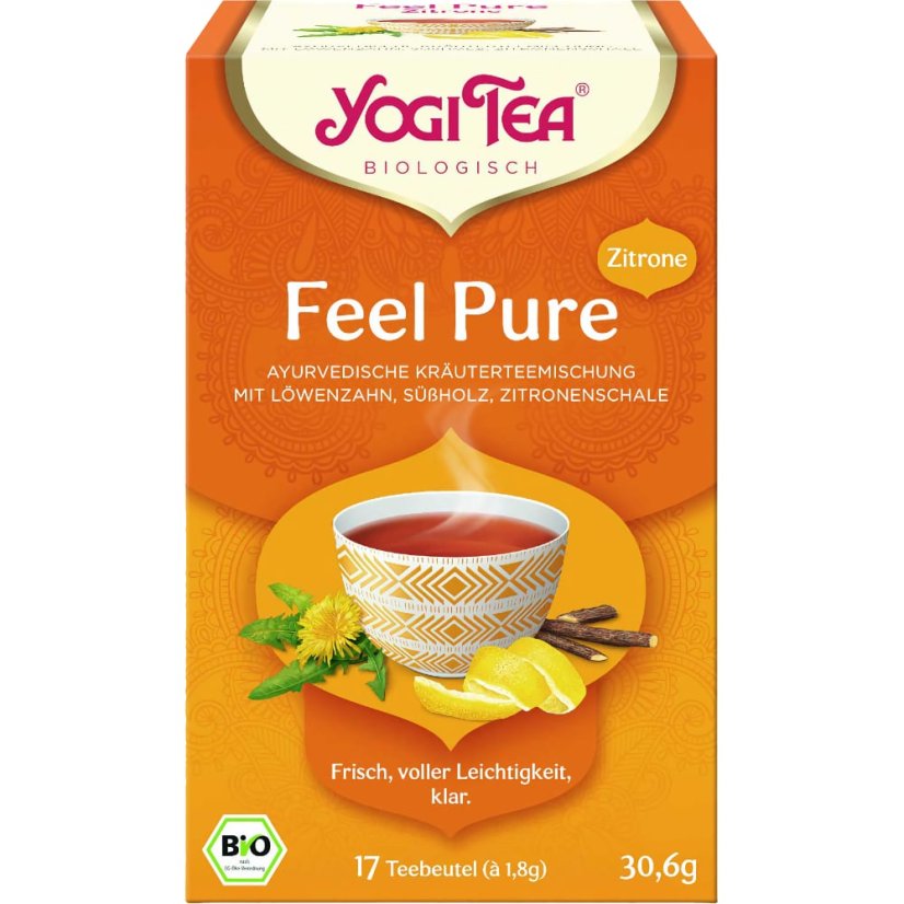 Feel Pure with Lemon, porciovaný čaj, 17 vreciek