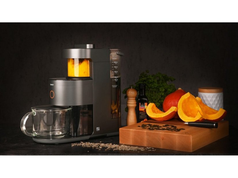 Multifunkčný mixér Blender Comfort Graphite Black, samočistiaci