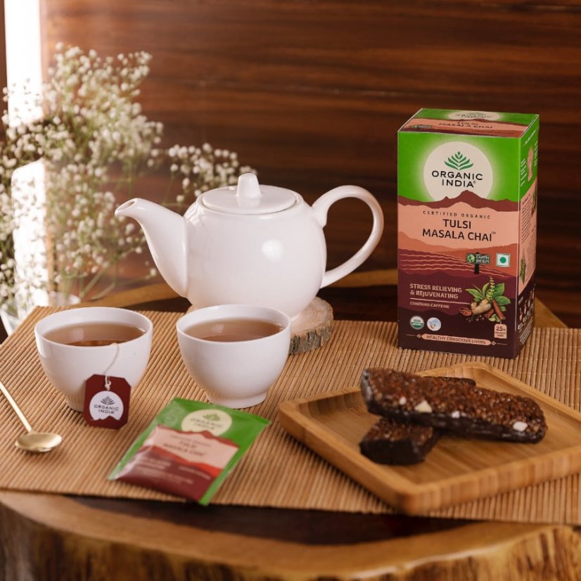 Tulsi Masala Chai - stres a imunita, porciovaný čaj, 25 vreciek