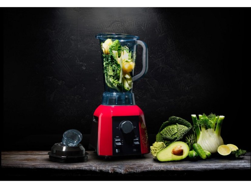 Blender Perfection Red - Výkonný mixér s tichou prevádzkou