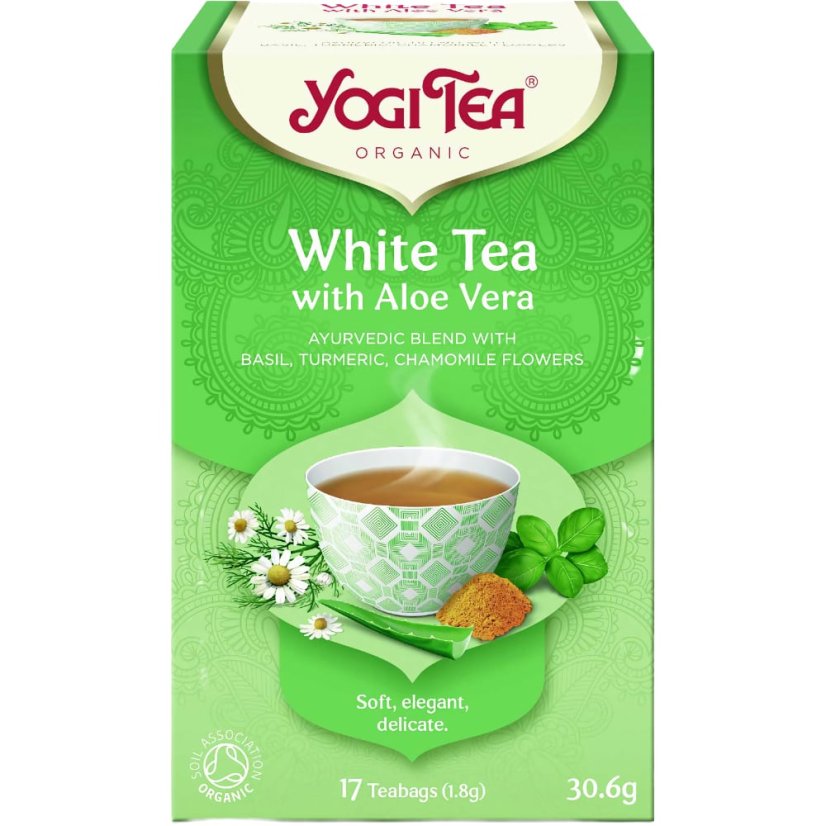 White Tea with Aloe Vera, porciovaný čaj, 17 vreciek