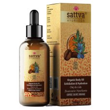 Exfoliačný masážny olej Káva, Olivy & Pomaranč 100ml