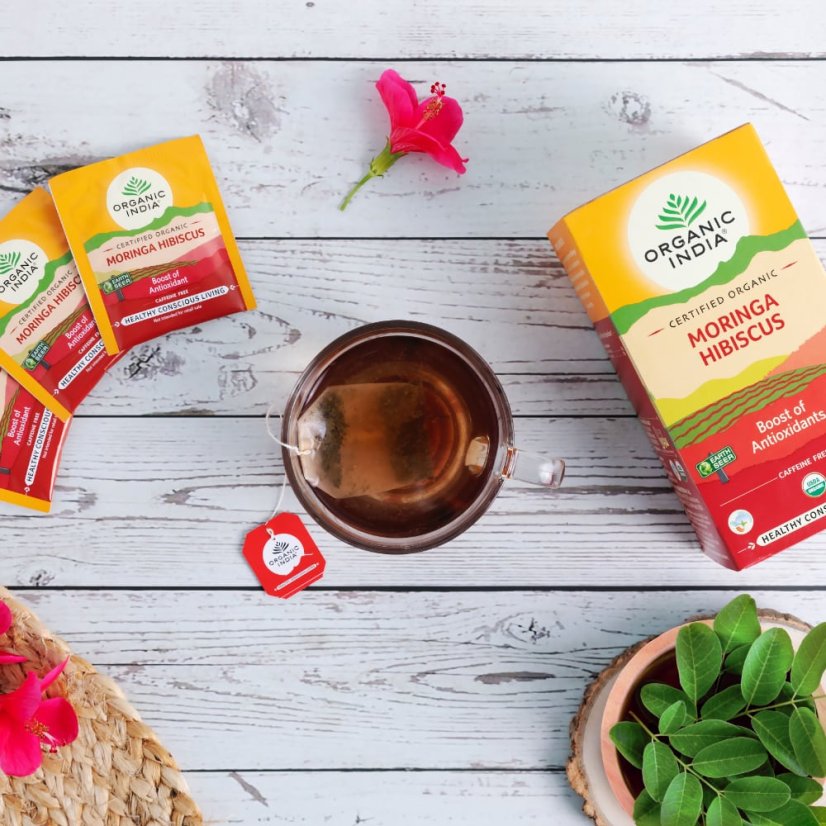 Moringa s ibištekom - relax a imunita, porciovaný čaj, 25 vreciek