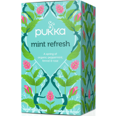 Mint Refresh, osvieženie a trávenie, porciovaný čaj, 20 vreciek