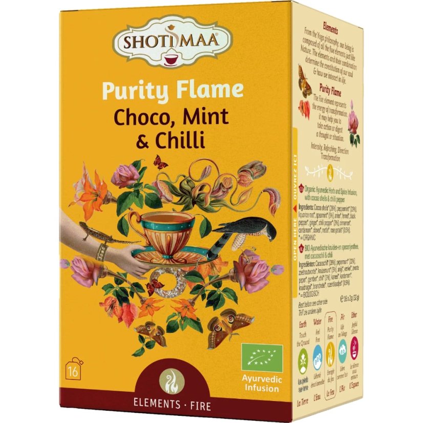 Purity Flame, vitalita a energia, porciovaný čaj, 16 vreciek