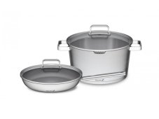 Sada riadu G21 Gourmet Magic s cedníkom, 4 diely, nerez