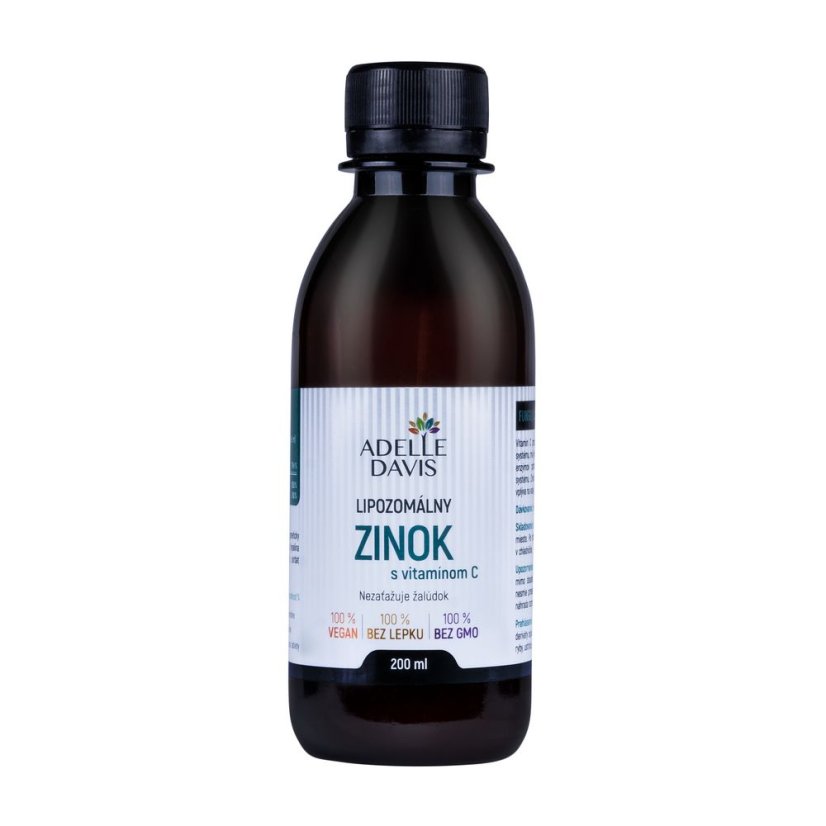 Adelle Davis - Lipozomálny zinok + vitamín C, 200ml