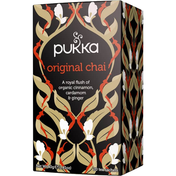 Original Chai, bdelosť a koncentrácia, porciovaný čaj, 20 vreciek