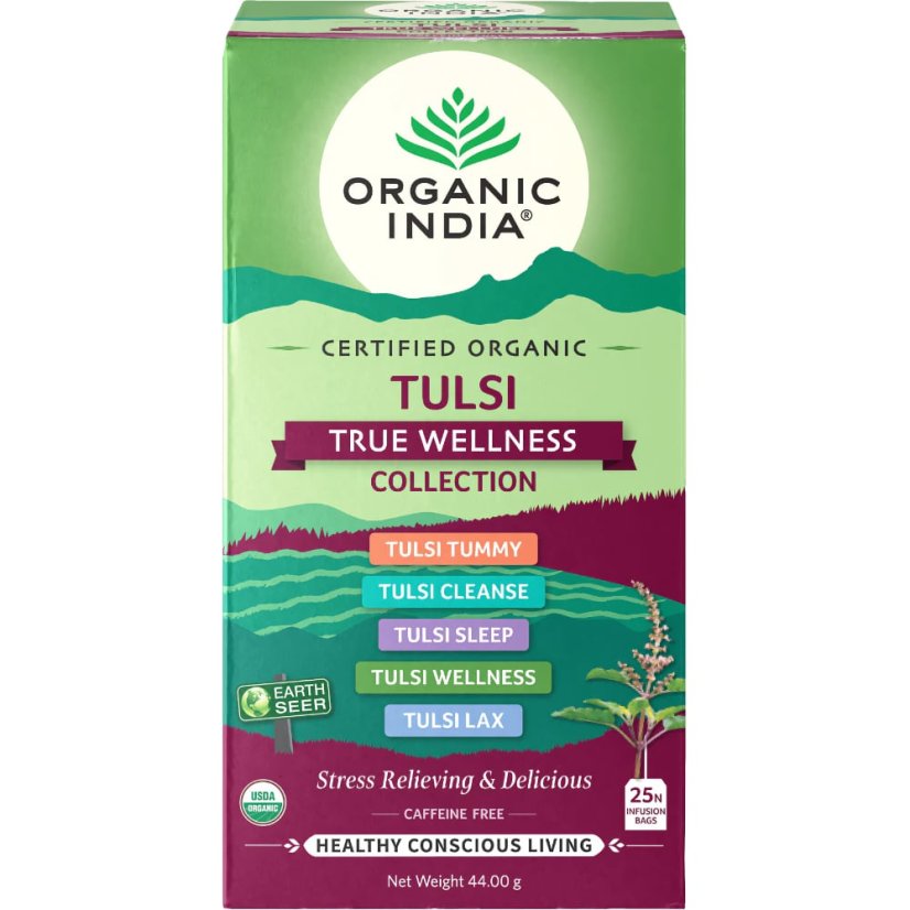 Tulsi True Wellness - spánok a očista organizmu, porciovaný čaj, 25 vreciek