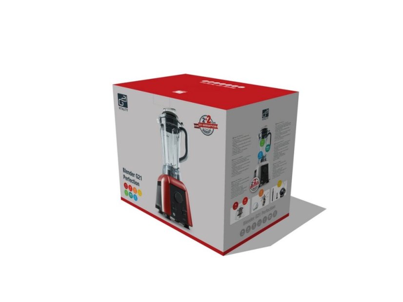 Blender Perfection Red - Výkonný mixér s tichou prevádzkou