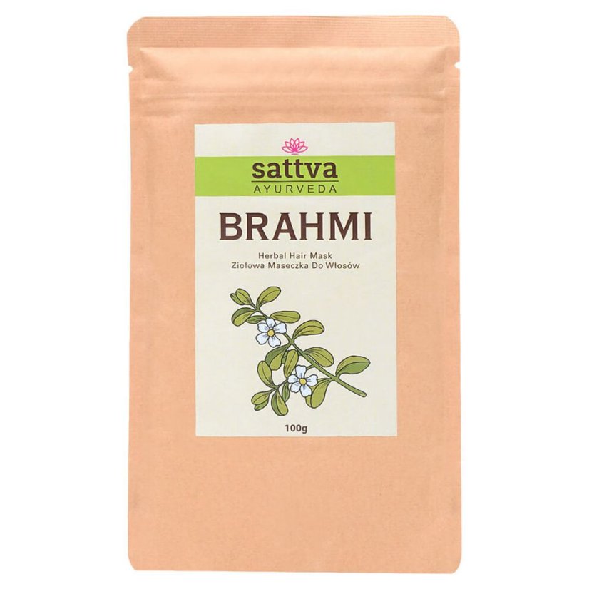 Bylinný vlasový prášok Brahmi pre posilnenie korienkov, 100 g