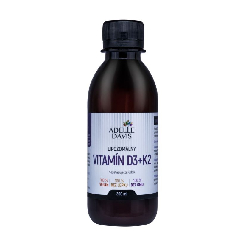 Adelle Davis - Lipozomálny vitamín D3+K2, 200 ml