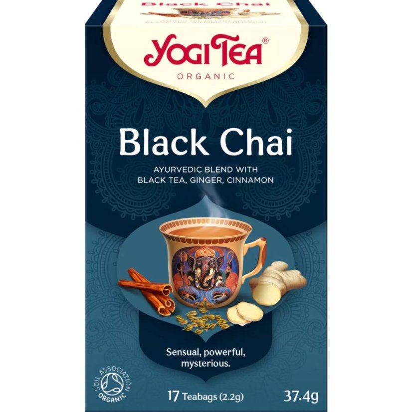 Black Chai, vitalita a energia, porciovaný čaj, 17 vreciek