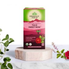 Tulsi Sladká ruža - relax a uvoľnenie, porciovaný čaj, 25 vreciek