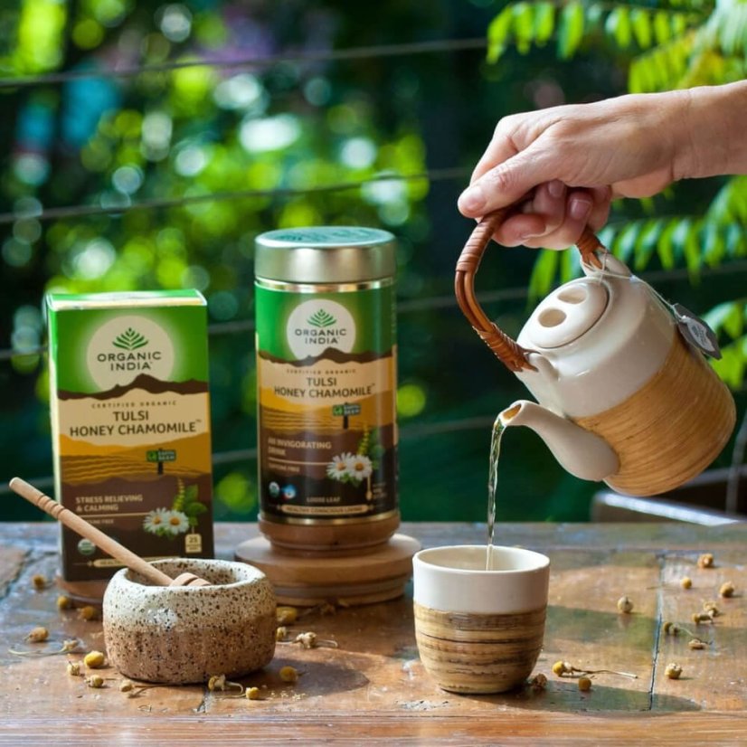 Tulsi s harmančekom a medom, sypaný čaj, 100 g