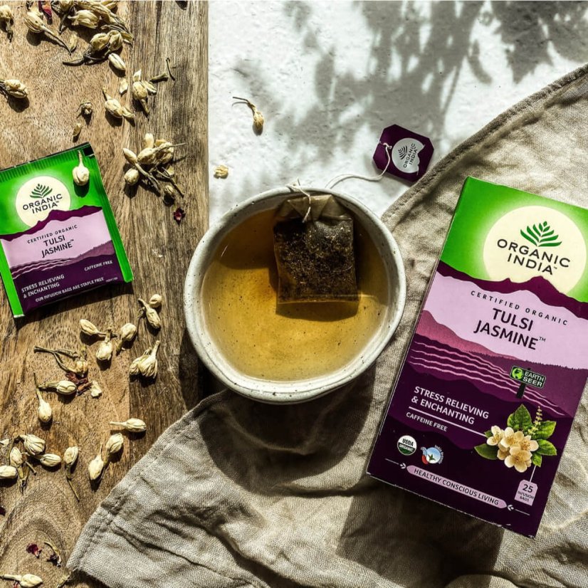 Tulsi Jazmín - relax a pokoj, porciovaný čaj, 25 vreciek