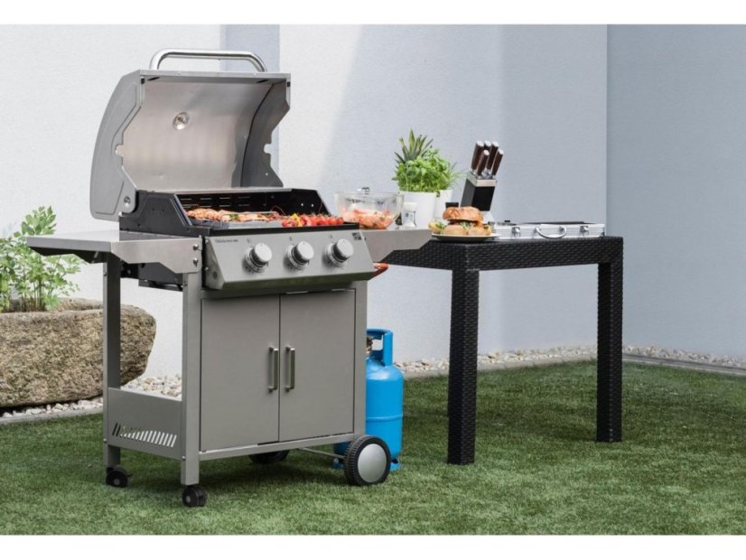 Plynový gril Oklahoma BBQ Premium Line 3 horáky +redukčný ventil