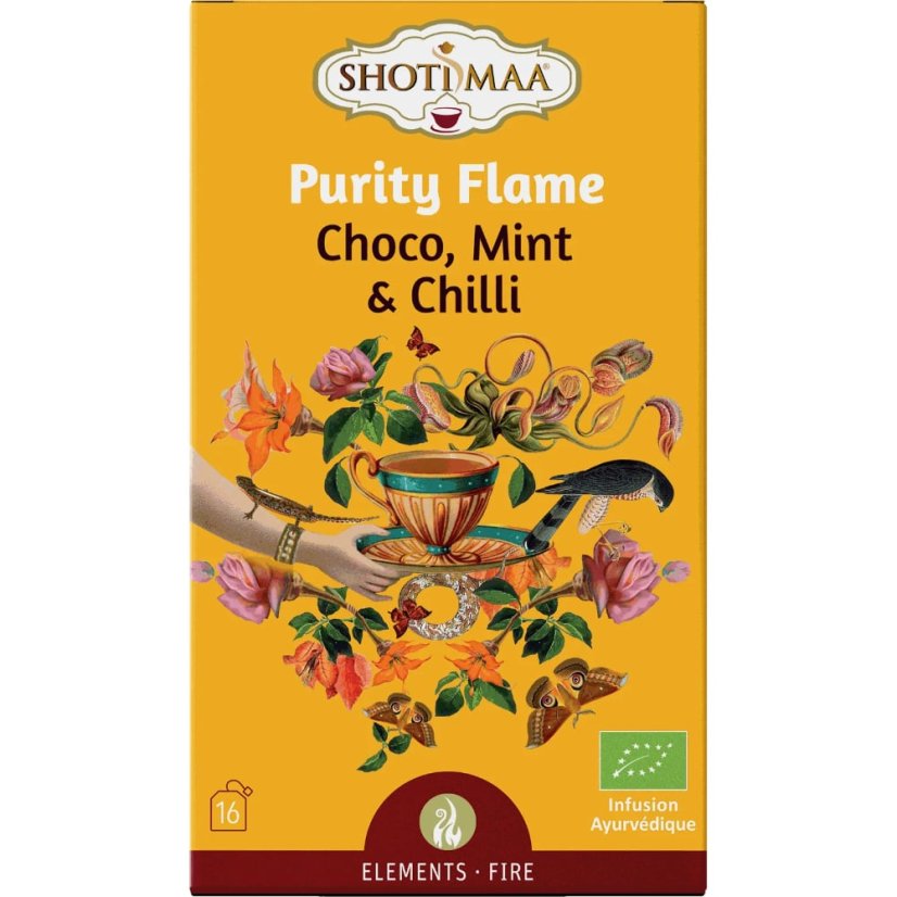 Purity Flame, vitalita a energia, porciovaný čaj, 16 vreciek