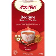 Bedtime Rooibos Vanilla pre večerné uvoľnenie, porciovaný čaj, 17 vreciek