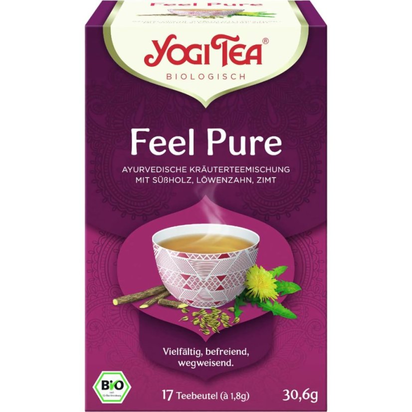 Feel Pure k vnútornej rovnováhe, porciovaný čaj, 17 vreciek