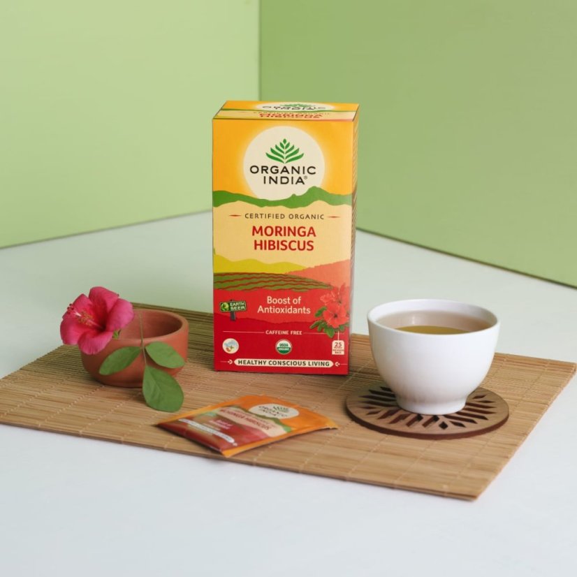 Moringa s ibištekom - relax a imunita, porciovaný čaj, 25 vreciek