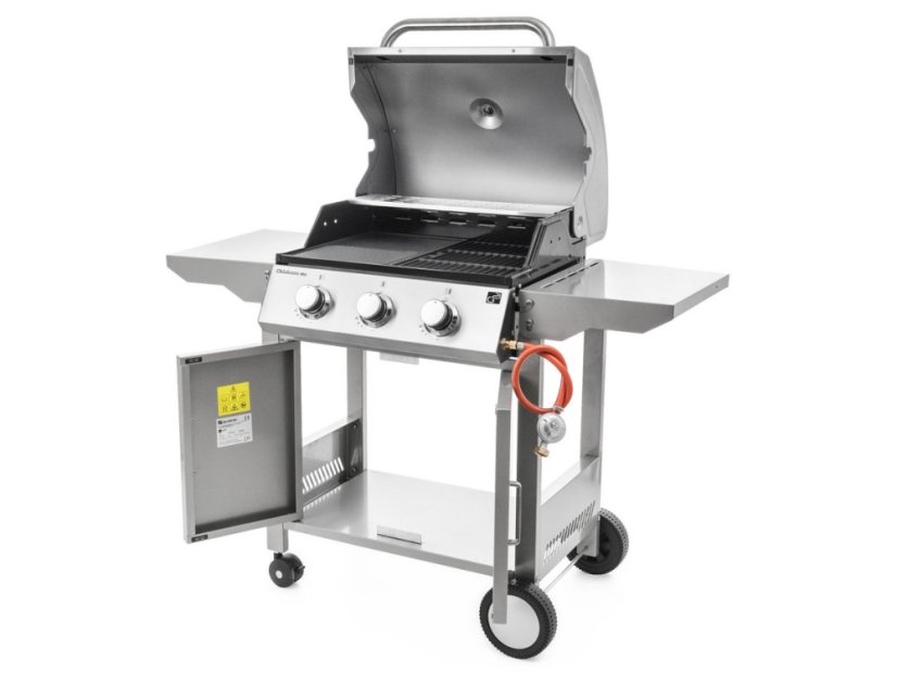 Plynový gril Oklahoma BBQ Premium Line 3 horáky +redukčný ventil