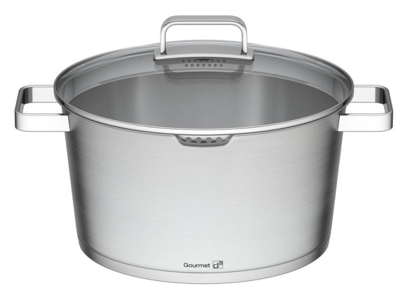 Hrniec G21 Gourmet Magic s cedidlom 28 cm +pokrievka