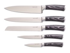 Sada nožov Gourmet Rustic 5 ks + bambusový blok