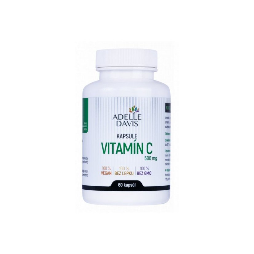 Adelle Davis - Vitamín C, 500 mg, 60 kapsúl