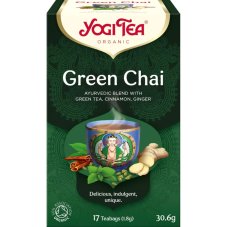 Green Chai pre povzbudenie, porciovaný čaj, 17 vreciek