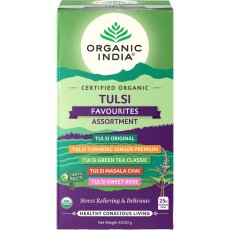 Tulsi Favourites Assortment - vnútorná rovnováha, porciovaný čaj, 25 vreciek